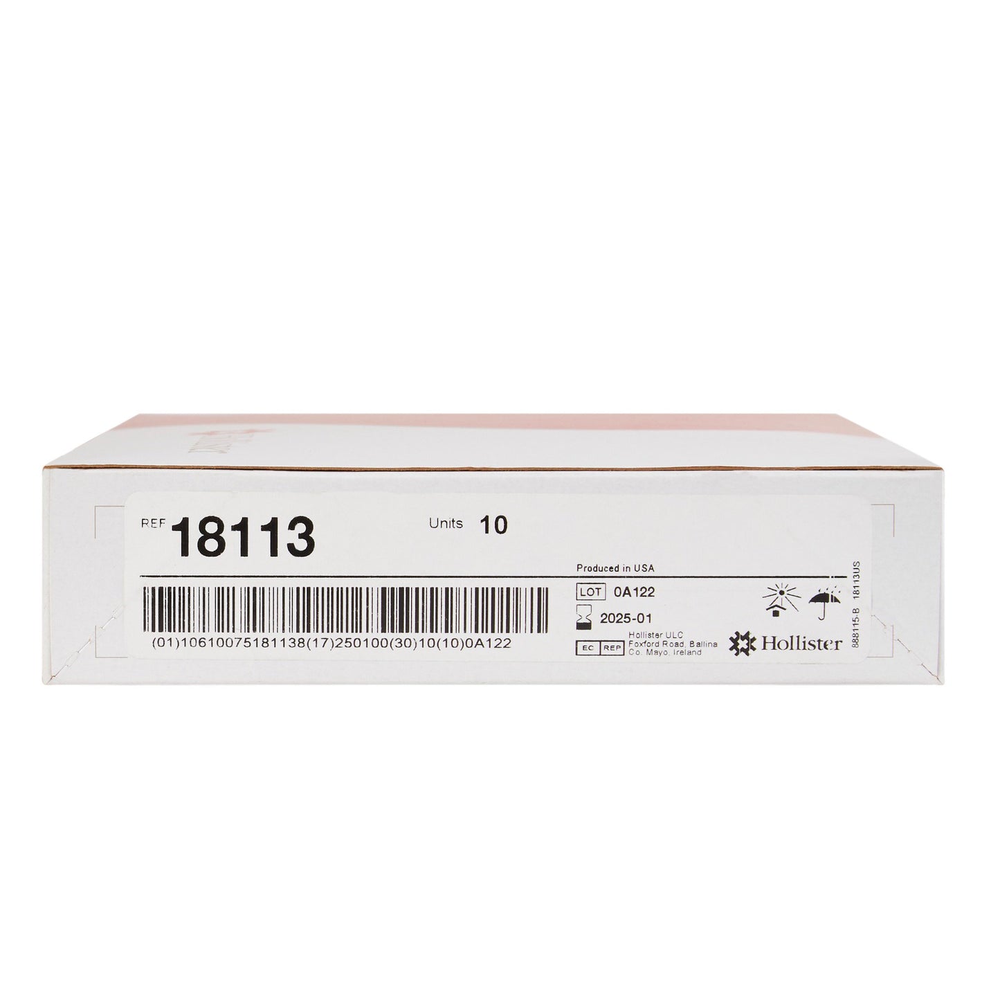 New Image™ 18113 Beige Colostomy Pouch, Pre-cut to Fit 57 mm Stomas, Red Match