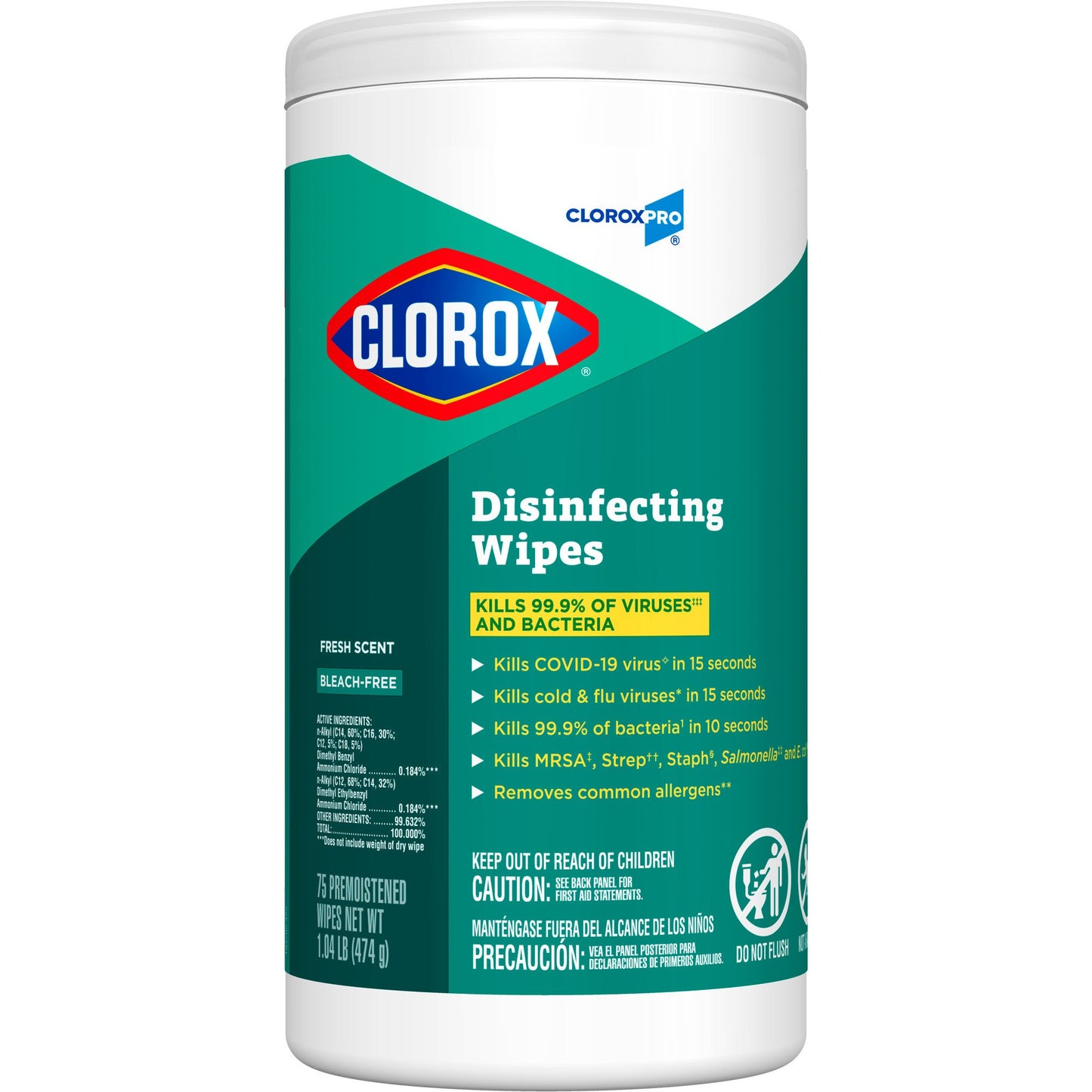 WIPE, CLOROX FRESH SCENT (75/BX 6BX/CS)