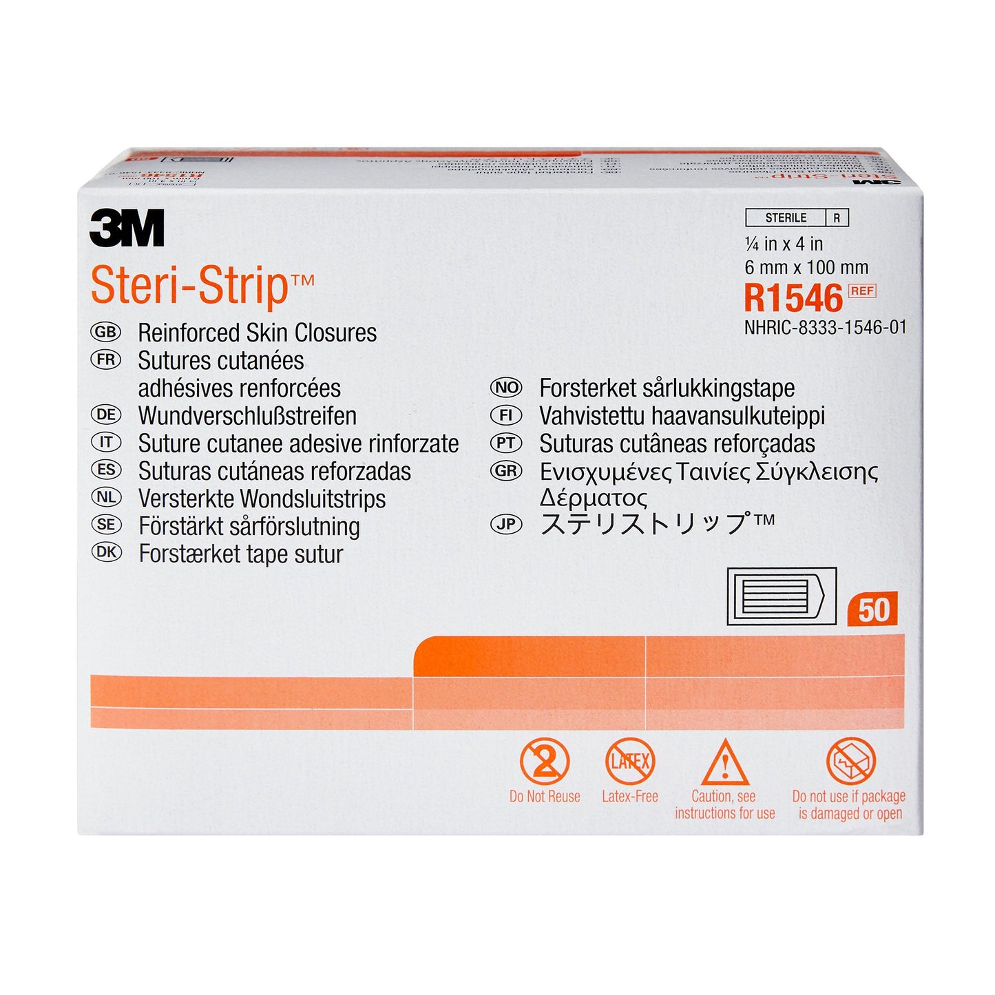 CLOSURE, STRI-STP 1/4"X4" 10S (50/BX) 3M
