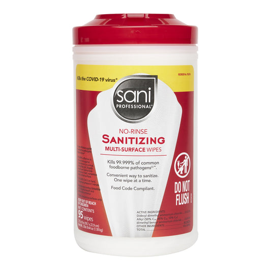 WIPE, SANITIZING SANI PRO NO-RINSE XLG (95/CN 6CN/CS)