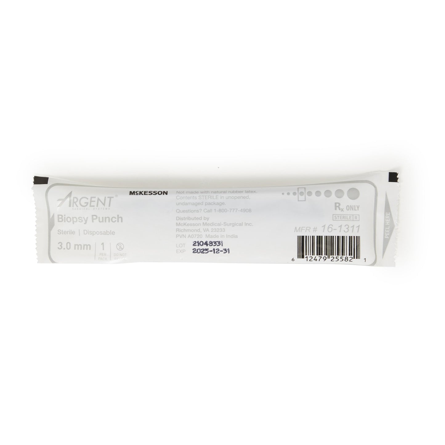 PUNCH, BIOPSY DISP STR 3MM (25BX 4BX/CS)