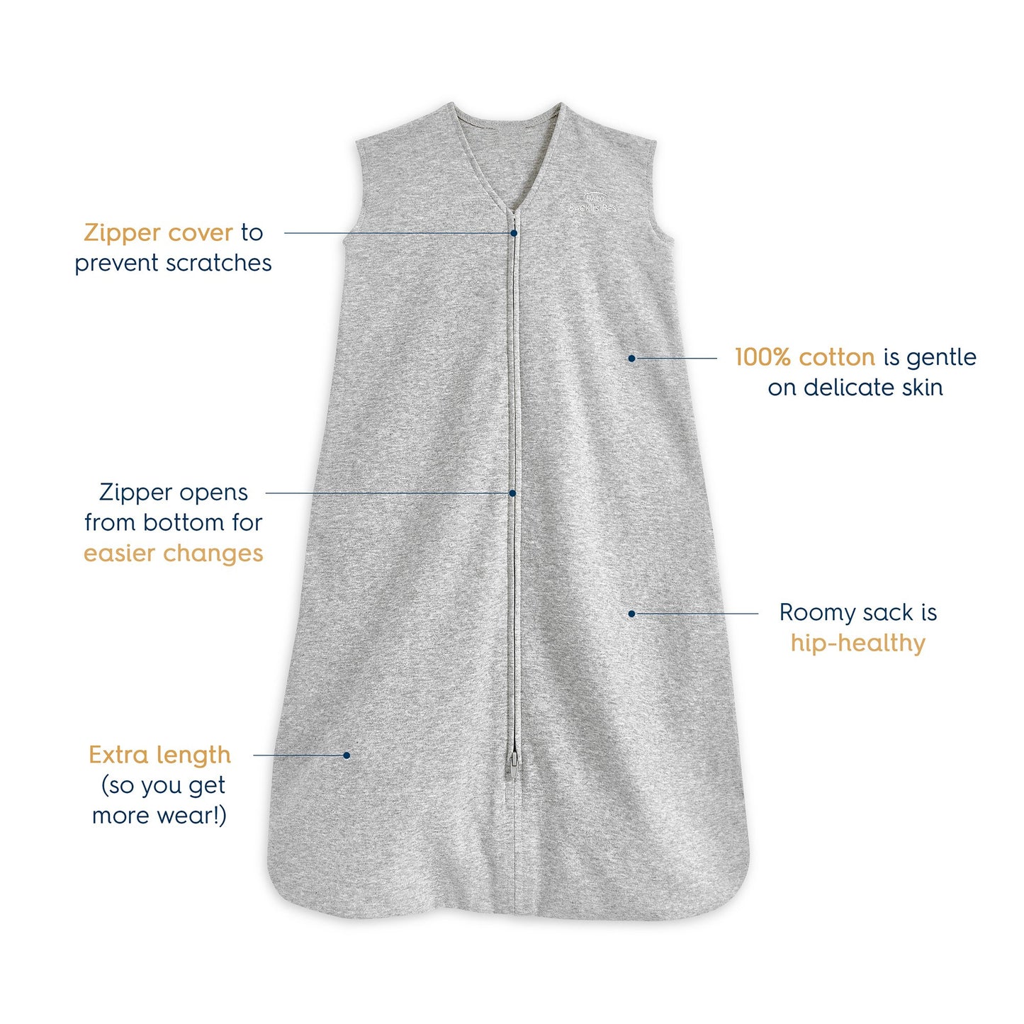 Wearable Blanket Halo® SleepSack® Cotton NonSterile