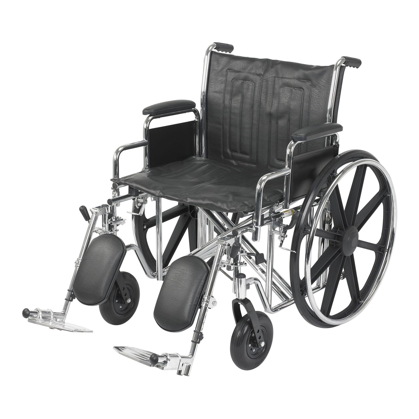 WHEELCHAIR, HD DUAL CROSS BRACE DDA ELR 22" 450LBS