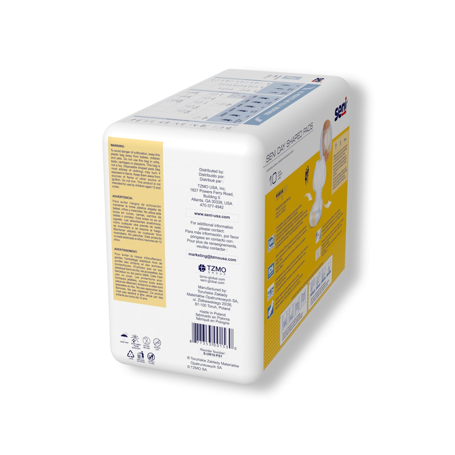 PAD, SENI SHAPED DAY (10/PK 6PK/CS)