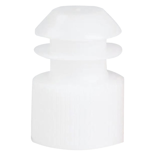 McKesson Flanged Plug Caps, White, Polyethylene, for use with 16mm Tubes