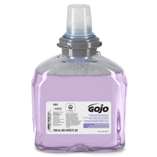 Gojo® Premium Foam Handwash with Skin Conditioners, 1,200 mL Dispenser Refill