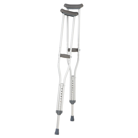 CRUTCHES, ALUM W/PUSH BUTTON TALL