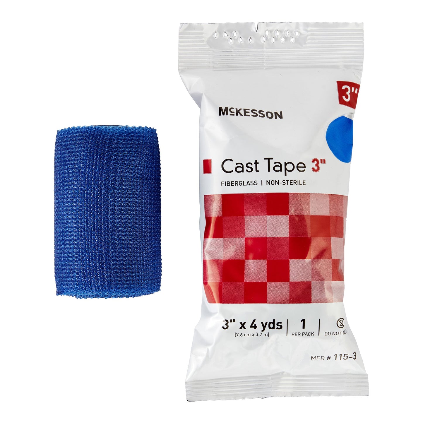 TAPE, CAST BLU LF 3"X4YDS (10RL/BX)