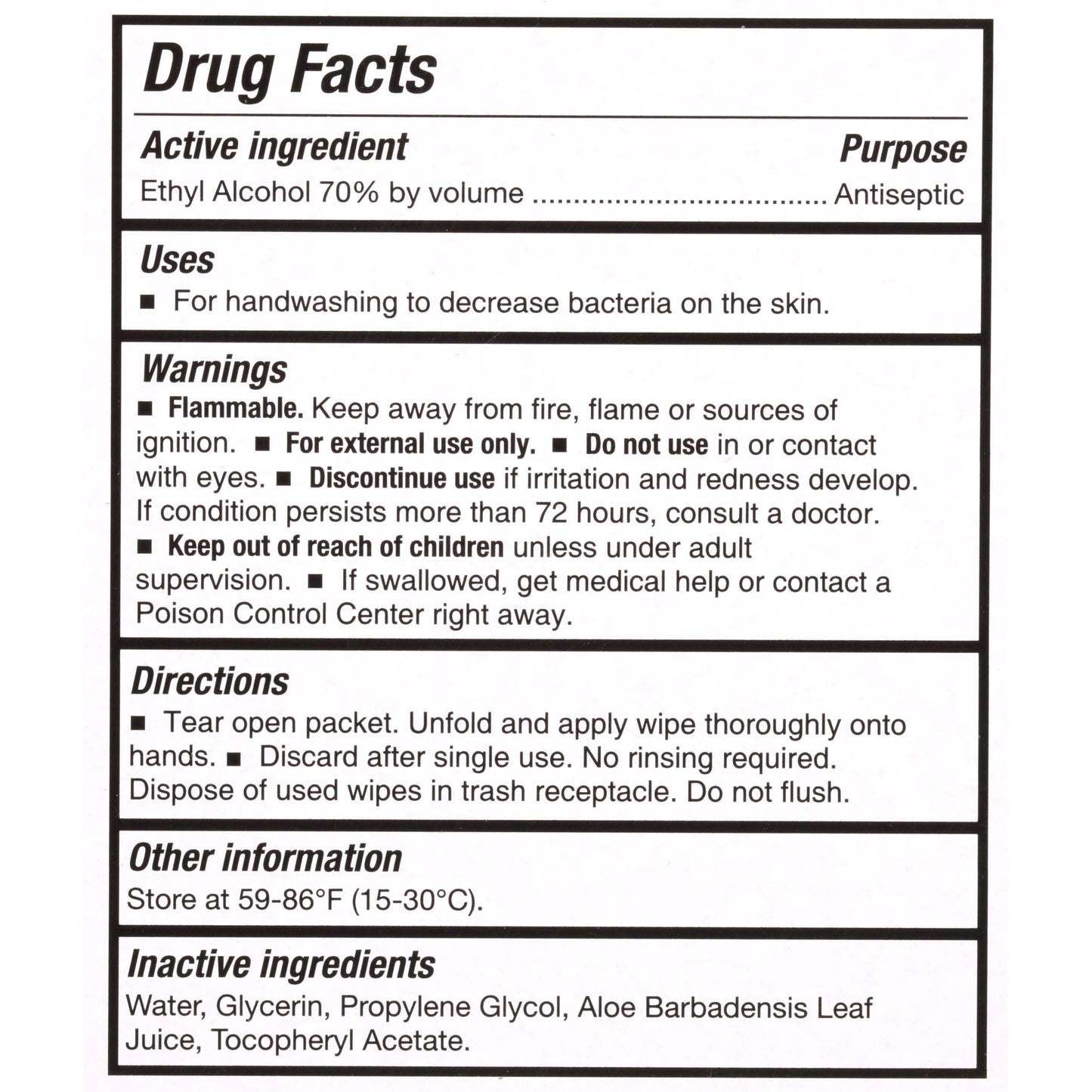 WIPE, SANITIZING HND PCKT 6.0"X6.7" (100/BX 10BX/CS)