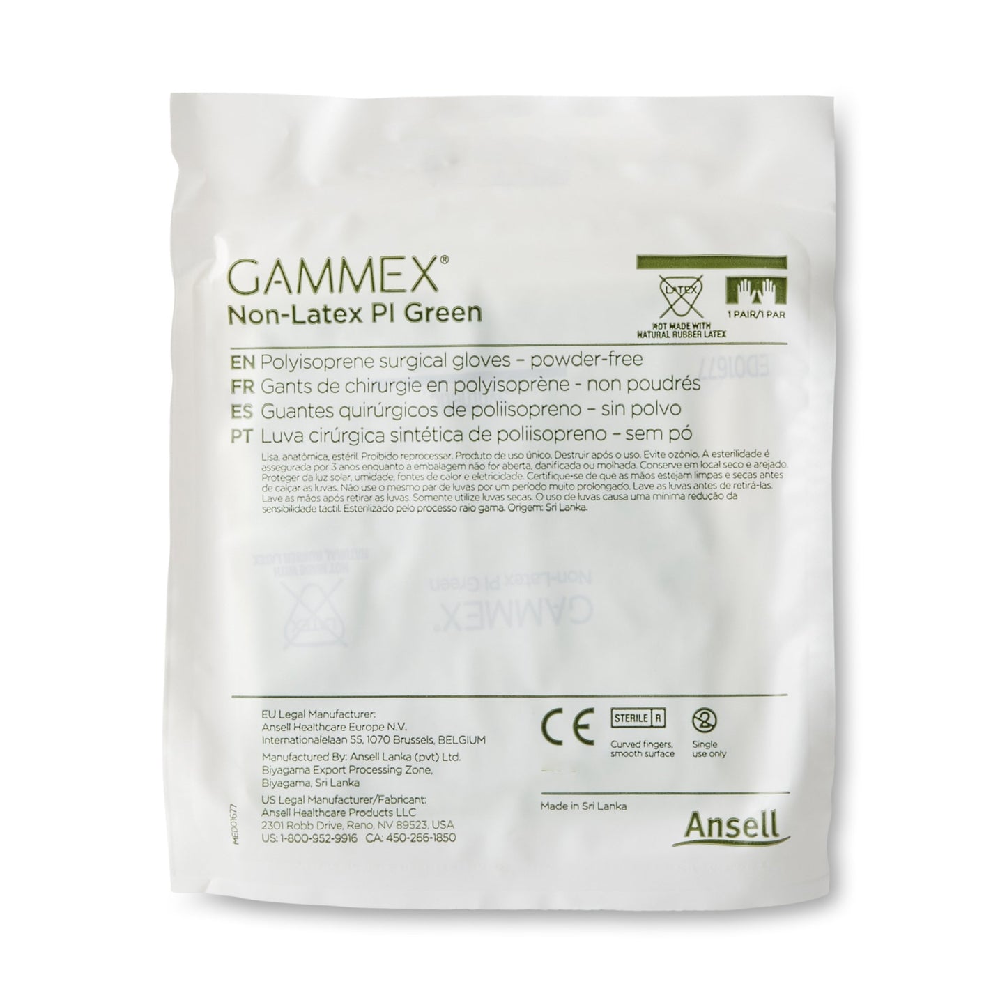 GLOVE, SURG PLYISO 8.5 STR2 SMTH CHEMO (50PR/BX 4BX/CS)