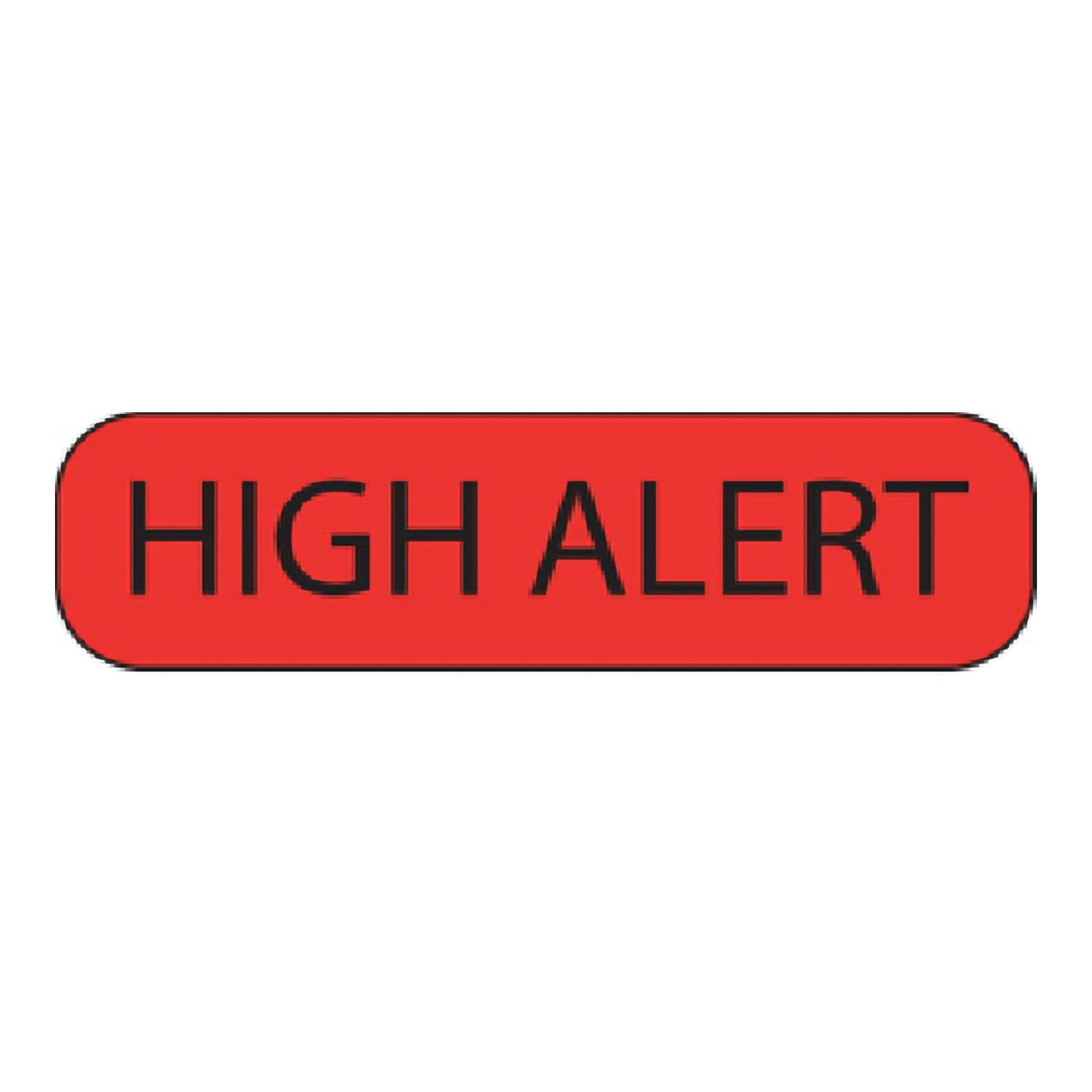 MedVision® "High Alert" Label, 1-7/16 x 3/8 Inch