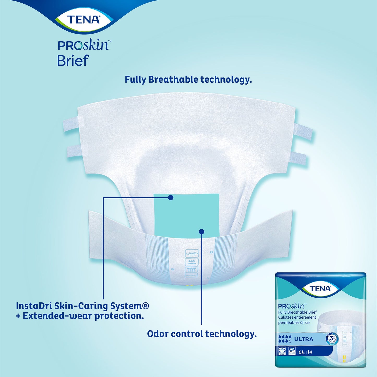 Tena® ProSkin™ Ultra Incontinence Brief, Large