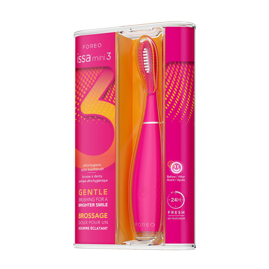 ISSA™ mini 3 Silicone Sonic Toothbrush, Wild Strawberry