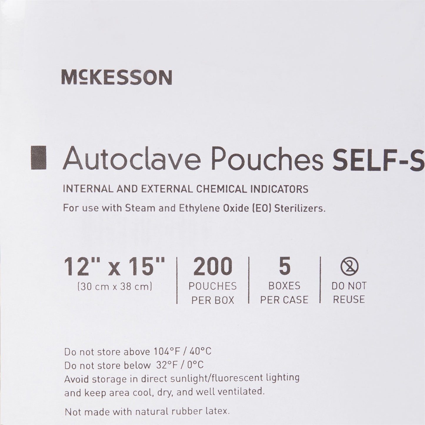 POUCH, SELF SEAL ECON 12X15 (200/BX 5BX/CS)