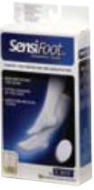 Jobst® SensiFoot Diabetic Sock, Compression Crew Sock, Closed Toe, Large, Black