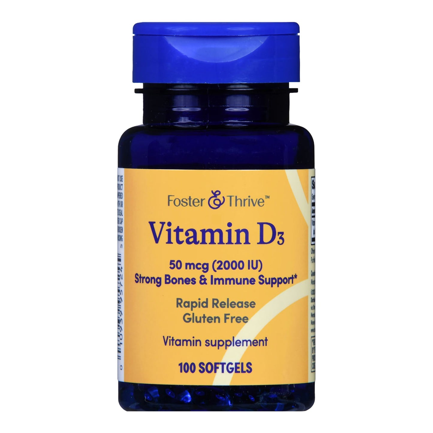 VITAMIN D3, TAB SGEL FT SM 50MCG2000IU (100/BT)