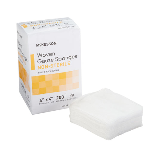 McKesson Gauze Sponge, 4 x 4 Inch, Eight Ply