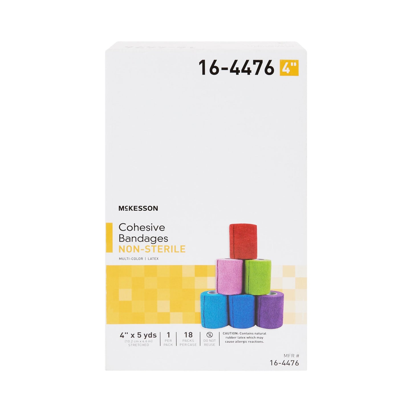 BANDAGE,COHESIVE COLOR PACK 4"(18RL/CS)