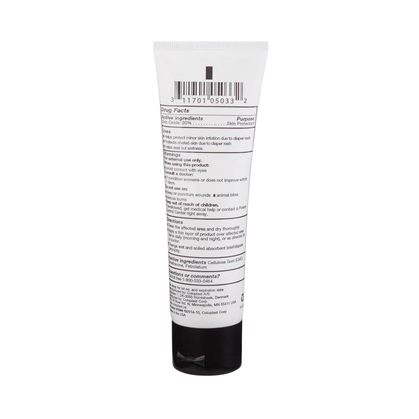 Critic-Aid® Skin Protectant Thick Moisture Barrier Paste, 2.5-ounce Tube