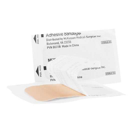 BANDAGE, ADHSV SHR PTCH 2X4 STR LF(50/BX 24BX/CS)