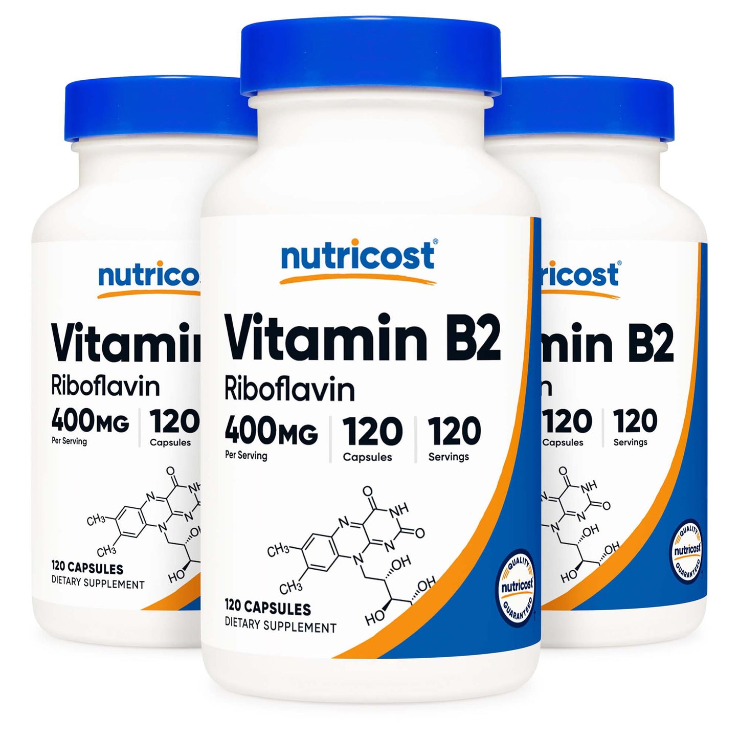 VITAMIN B2, CAP RIBOFLAVIN 400MG (120/BT 12BT/CS)