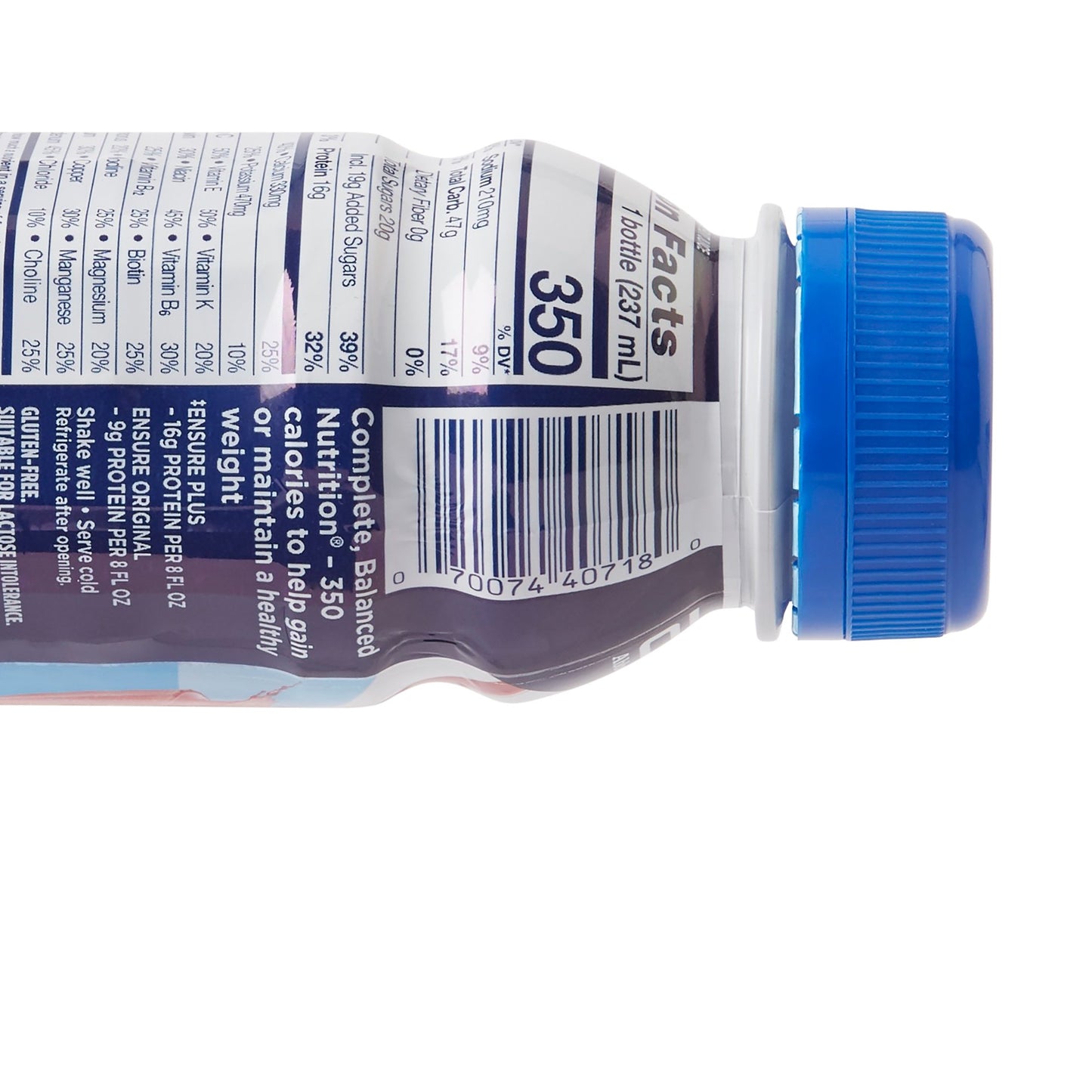 Ensure® Plus Nutrition Shake, Strawberry, 8-ounce bottle