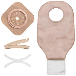 Hollister New Image® Two-Piece Non-Sterile Drainable Colostomy/Ileostomy Kit 3-1/2" Stoma Opening, Integrated Closure, Ultra Clear