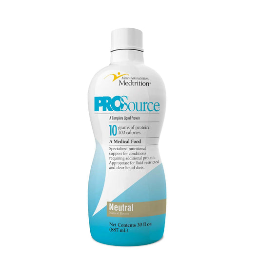 Oral Supplement ProSource Neutral Flavor Liquid 30 oz. Bottle