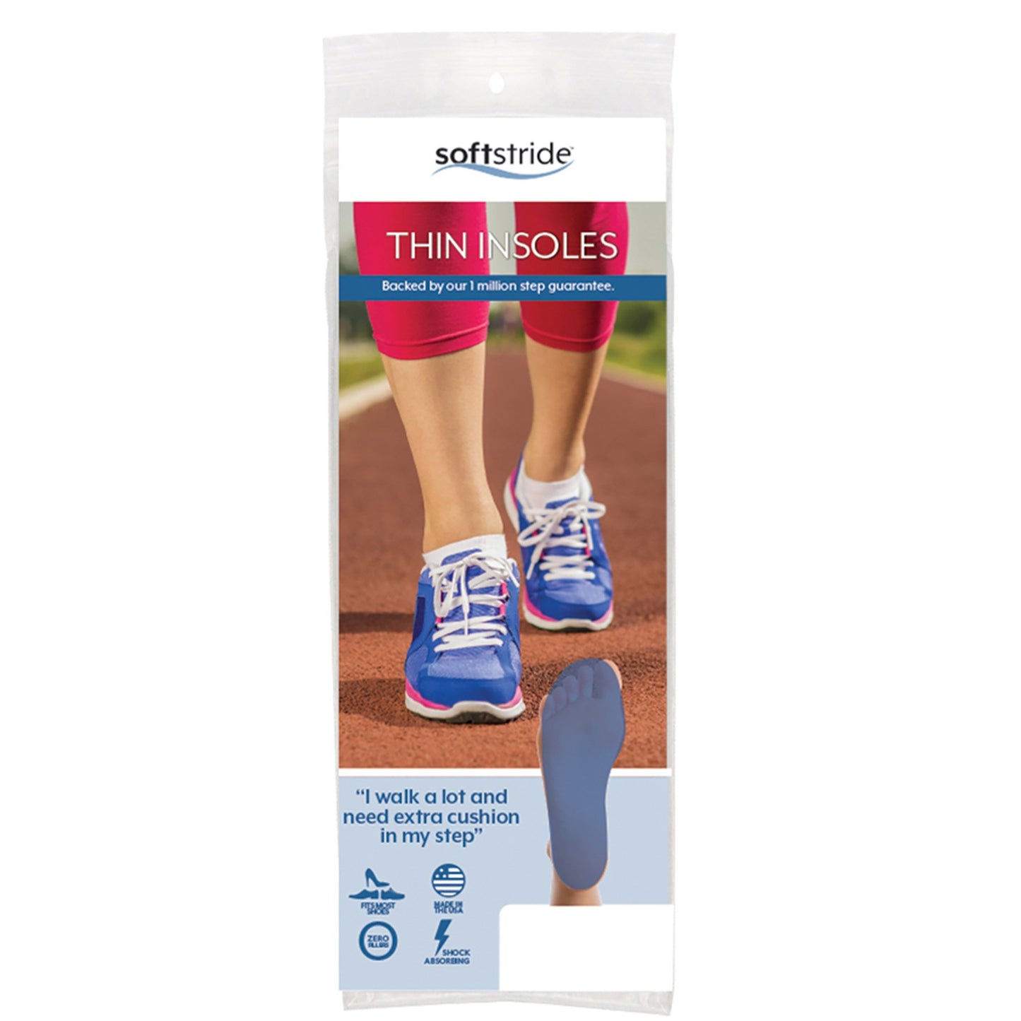 INSOLE, SHOE INSERT THIN SFT STRIDE SZA (PR=EA)