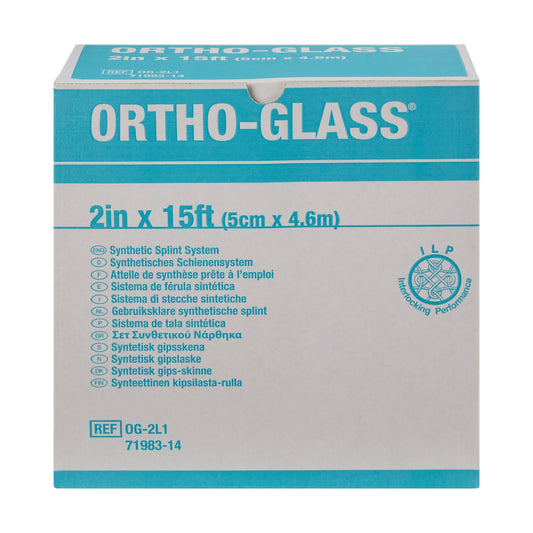 Padded Splint Roll ORTHO-GLASS 2 Inch X 15 Foot Fiberglass White