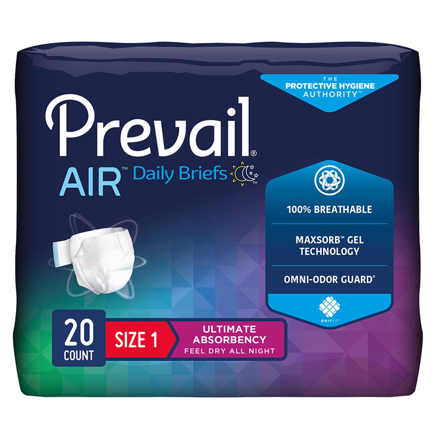 BRIEF, PREVAIL AIR MED (20/PK 4PK/CS)