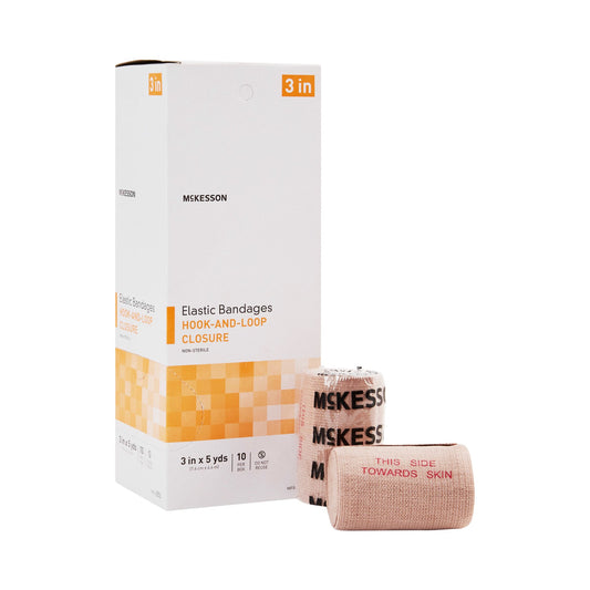 McKesson hook-and-loop closure Elastic Bandage, 3 Inch x 5 Yard