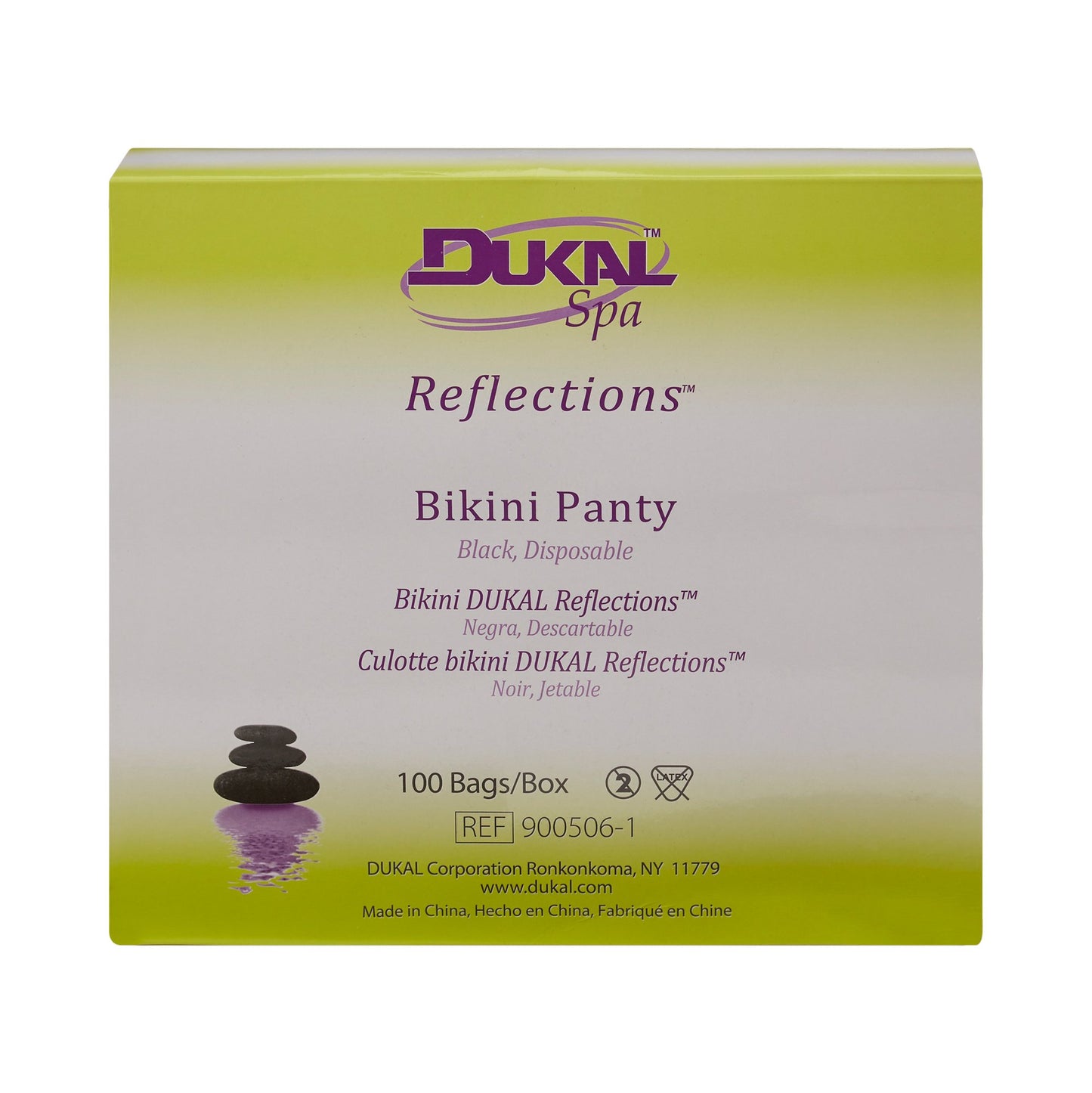 Dukal Reflections™ Disposable Bikini Panty, Black