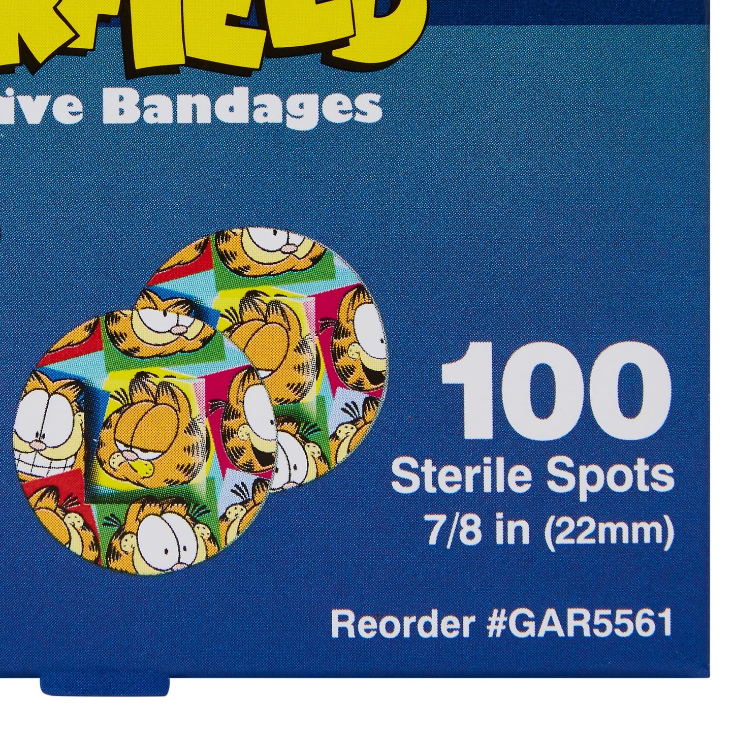BANDAGE, ADHSV SPOT GARFIELD 7/8" (100/BX 12BX/CS)