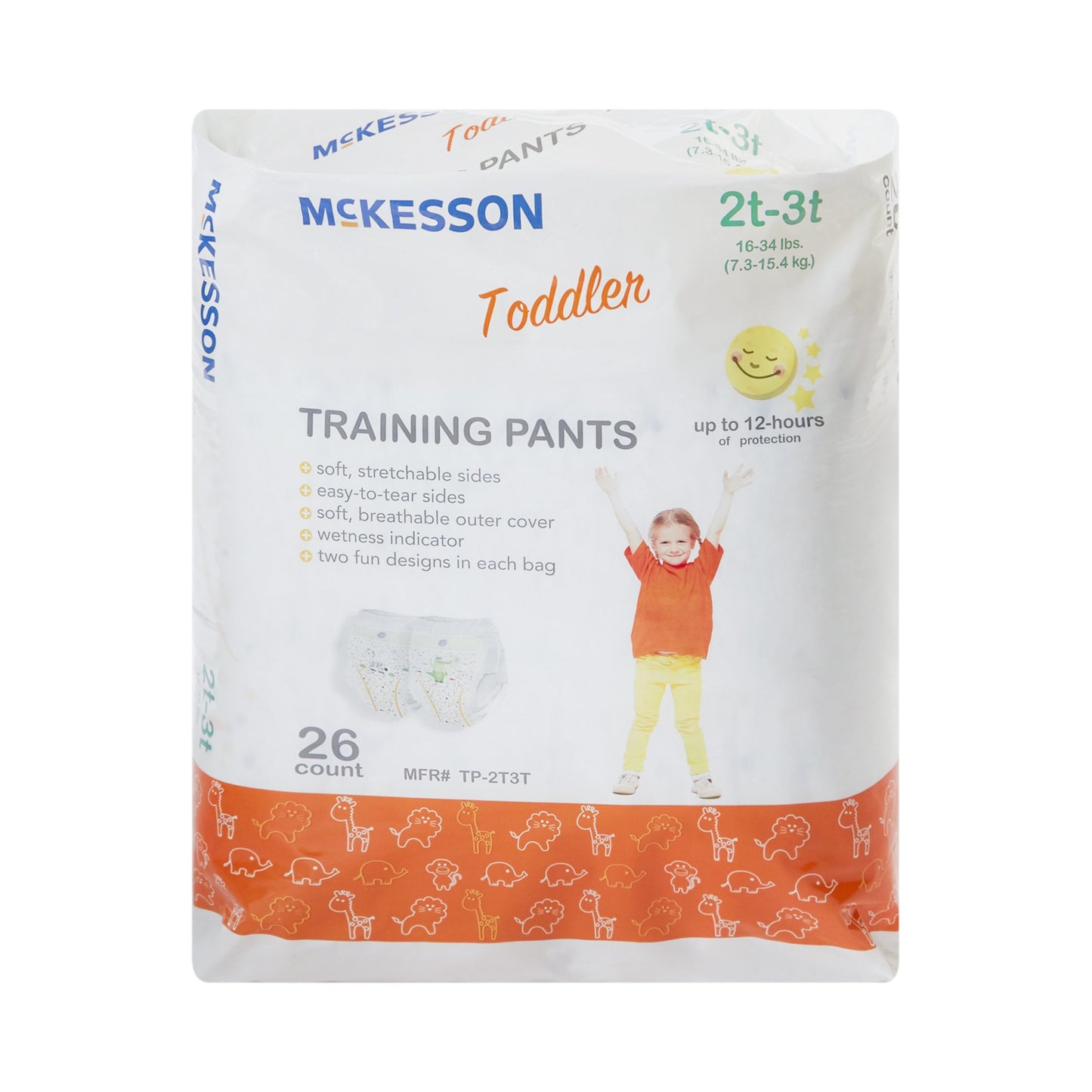 DIAPER, TRAINING EASY TEAR 2T-3T (26/BG 4BG/CS)