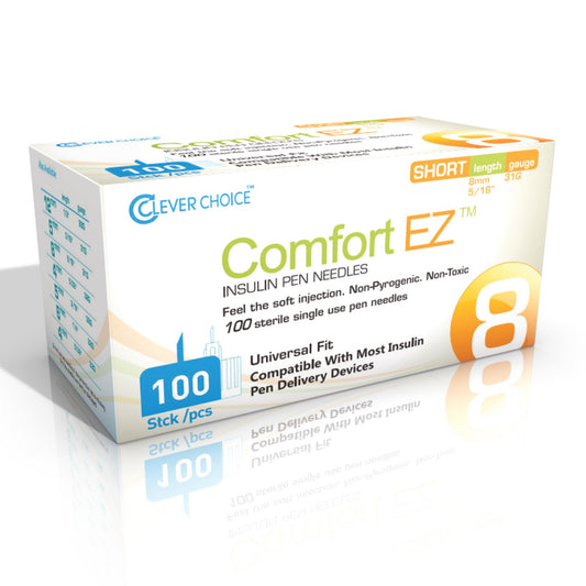 Comfort EZ™ Standard Insulin Pen Needle, 31 Gauge, 8 mm Length
