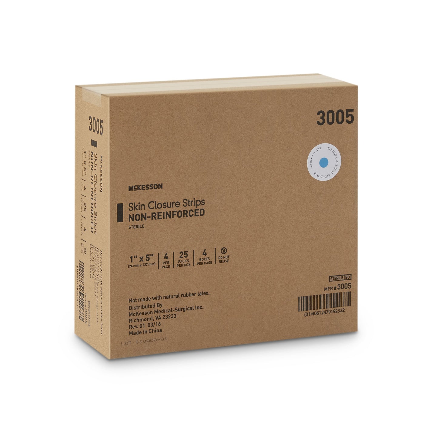 CLOSURE, SKIN FLEX LF TAN 1X5"(4/PK 25PK/BX 4BX/C