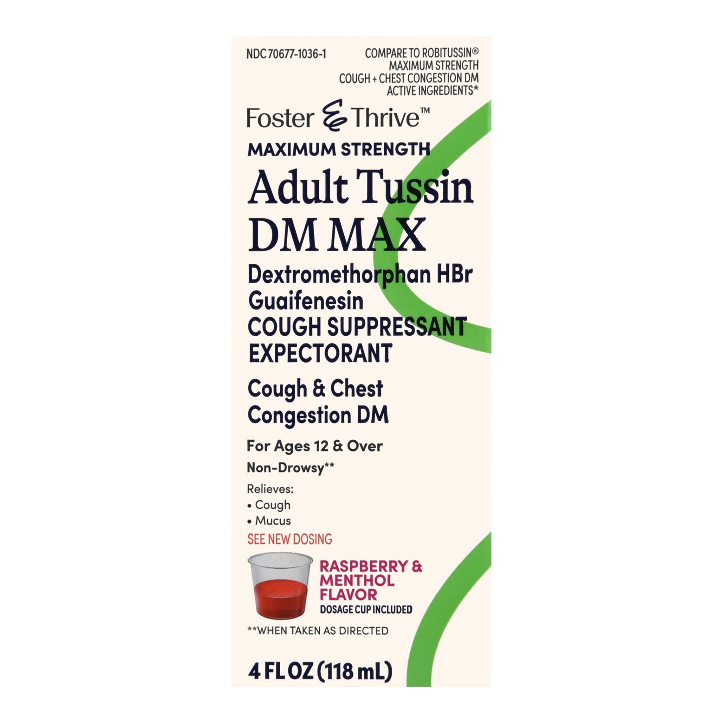 TUSSIN DM MAX, LIQ FT COUGH-CHESTCONGESTION ADLT 4OZ
