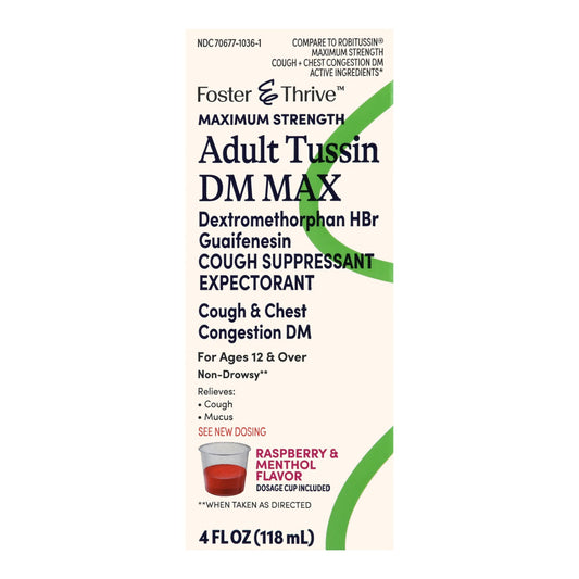 TUSSIN DM MAX, LIQ FT COUGH-CHESTCONGESTION ADLT 4OZ