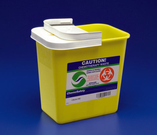 SharpSafety™ Chemotherapy Waste Container, 8 Gallon, 17¾ x 11 x 15½ Inch