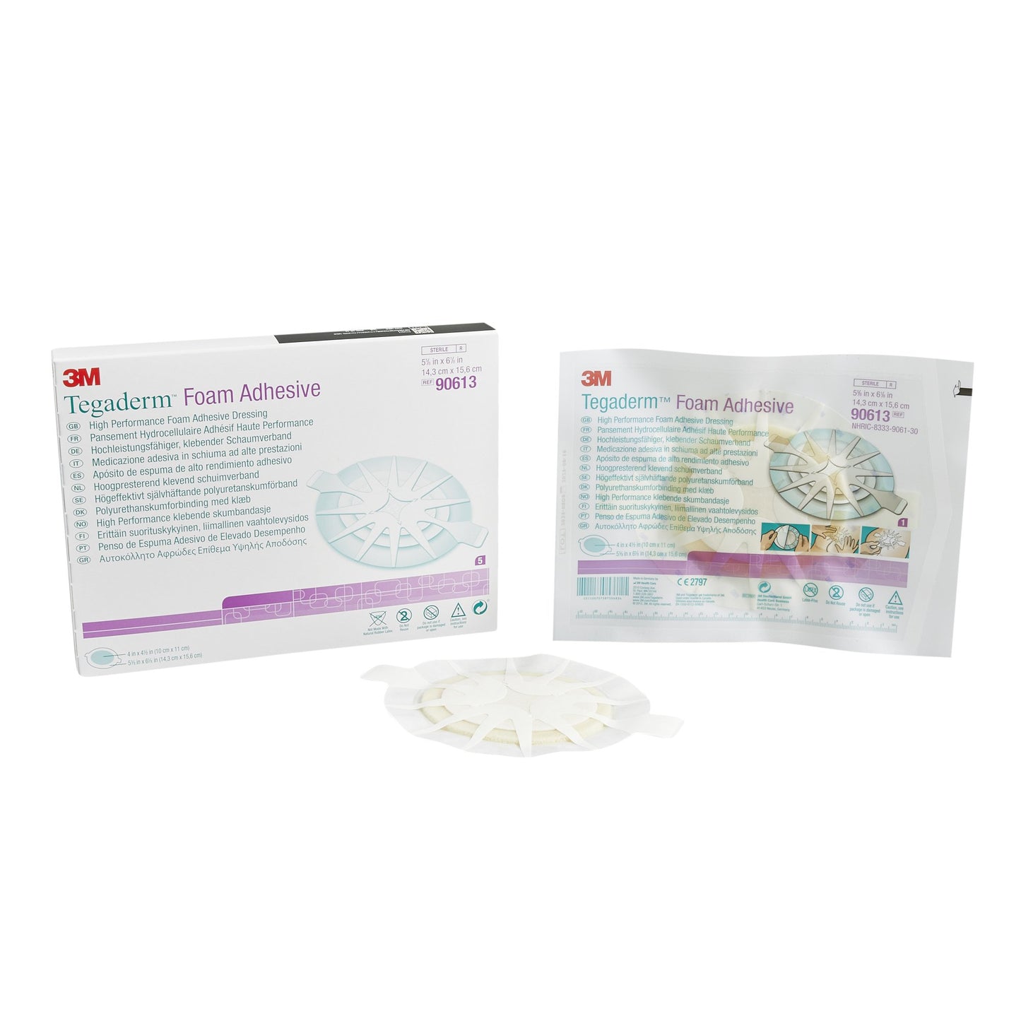 DRESSING, TEGADERM FOAM ADHSV 5 1/2"X6" (5/BX 6BX/ 3M