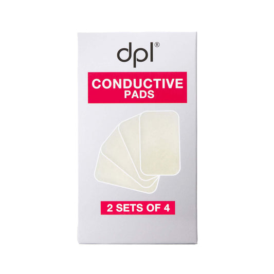 DPL TENS/EMS Replacement Gel Pads - 8 Conductive Pads, Back & Joint Pain Relief