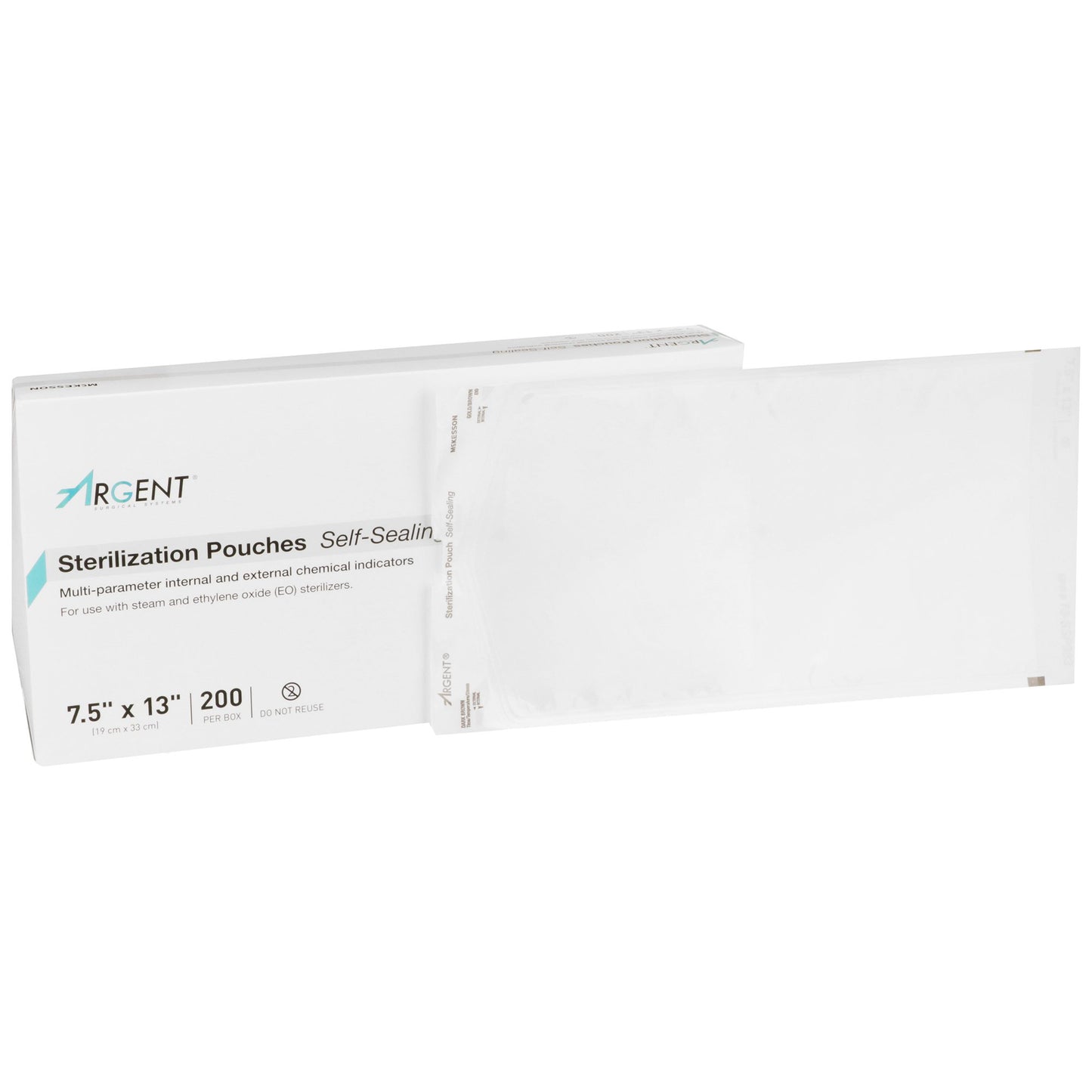 McKesson Argent® Sure-Check® Sterilization Pouch, 7.5 x 13 Inch