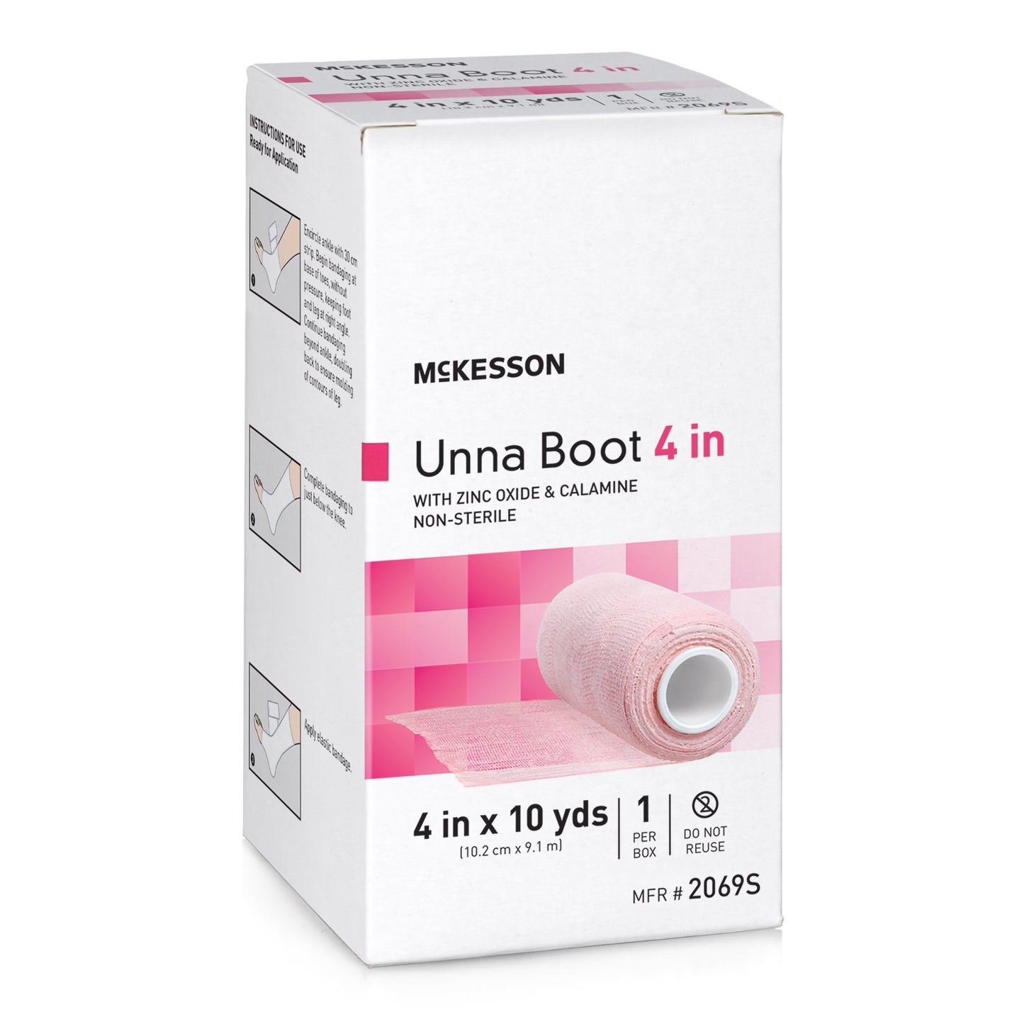 UNNA BOOT, W/CALAMINE 4" (1/BX12BX/CS)