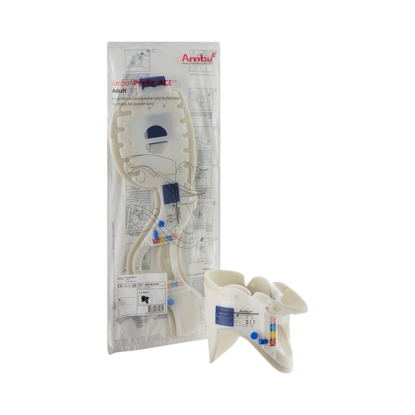 COLLAR, CERVICAL EXTRICATION ADJ (30/CS)
