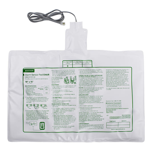 McKesson Chair Alarm Sensor Pad, 10 x 15 Inch