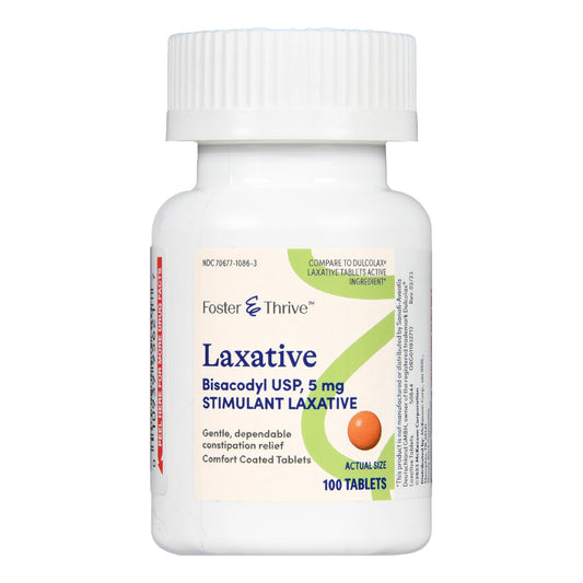 Foster & Thrive™ Laxative Bisacodyl USP 5 mg Tablets