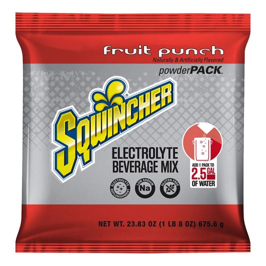 Sqwincher® Powder Pack® Electrolyte Beverage Mix, Fruit Punch