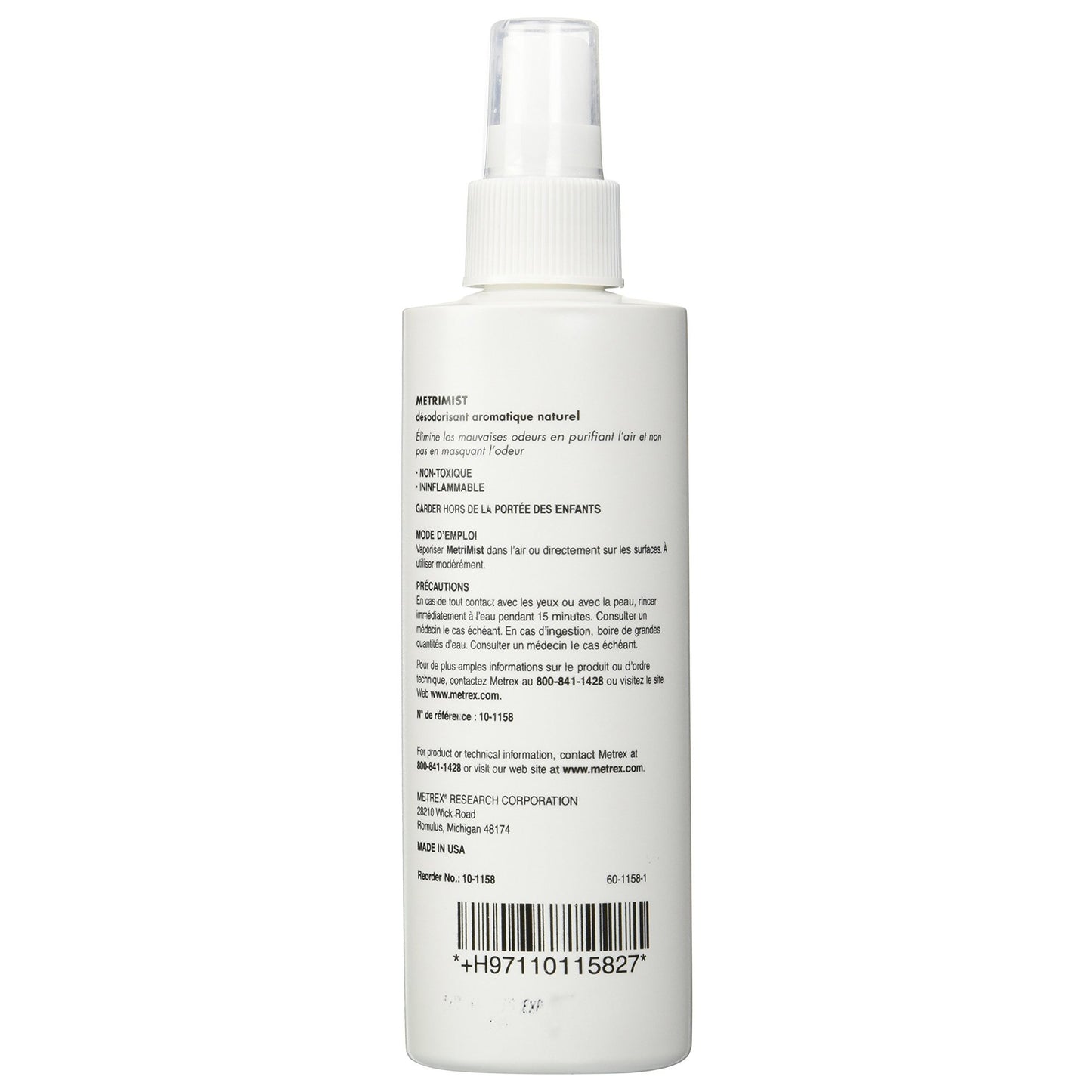 Deodorizer MetriMist Liquid 8 oz. Bottle Fresh Scent