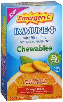 Emergen-C 1000 mg Vitamin C Chewables Orange Blast